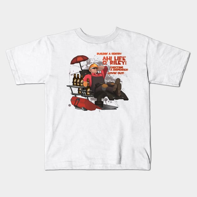 Red Engineer - Team Fortress 2 Kids T-Shirt by Domadraghi